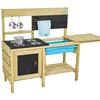 Image de Cuisine dextérieur pour enfant DELUXE en bois FSC® marron