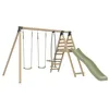Image de Station 2 balançoires et vis-à-vis BARBOUZET en bois H224cm marron