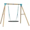 Image de Portique balançoire nid AMARANTE en bois H243cm marron