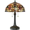 Image de Lampe - Kami - Bronze vintage et verre Tiffany