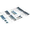 Image de Jeu de tournevis SILVERLINE - Coffret 100 pcs - Chrome trempé et pointes Cr-V fines et résistantes