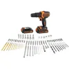 Image de Kit perceuse à percussion sans fil - 18V - BLACK+DECKER - BDC718AS2F-QW - 2 batteries - chargeur - malette + 80 accessoires