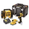 Image de DEWALT - Kit 2 outils XR 18V 2Ah Li-Ion : Perceuse visseuse Compact Brushless + Gonfleur - DCK2067D2T-QW