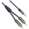 Image de Câble de modulation RCA/Mini-Jack QED J2P Graphite - 1.5 m - Noir - Blindé