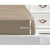 Image de LOVELY HOME Drap Housse 100% coton 180x200x25 cm - Beige