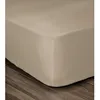 Image de LOVELY HOME Drap Housse 100% coton 180x200x30 cm beige