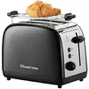 Image de Grille-pain - RUSSELL HOBBS - Colours Plus - Inox noir - 2 tranches - 6 niveaux de brunissage