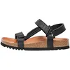 Image de Sandales Compensées - SCHOLL - Heaven Ad - Cuir Noir - Talon Plat - Mixte