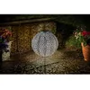 Image de Lanterne solaire - SMART GARDEN - Jumbo Damasque en métal ajouré - Energie solaire - Ambiance orientale - Argent