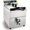 Image de Friteuse à induction Buffalo 7 5 L   3 kW panier et couvercle robinet de vidange