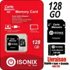 Image de Carte Mémoire Micro-SD ISONIX 128 go SDHC/SDXC + Adaptateur 100% Réel Class 10