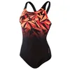 Image de Maillot de bain 1 pièce femme Speedo Eco+ H-Boom Placem Muscleb - black/lava red/siren red - 38