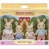 Image de Poupée - SYLVANIAN FAMILIES - La famille Lapin Crème - Articulée et habillée avec soin