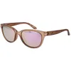 Image de Lunettes de soleil polarisées femme - ONEILL - Rose sable mat - Lentille miroir rose - Taille 55-18-140 mm