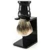 Image de Edwin Jagger Kwast Shaving Brushes Synthetic English Shaving Brush Imitation Ebony Ref.EJ286SDS Synst pièce - 1 pièces | Pour homme
