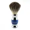 Image de Edwin Jagger Kwast Shaving Brushes Pure Badger Blue & Chrome Plated Ref.2SB363CR pièce - 1 pièces | Pour homme
