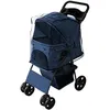 Image de Poussette pour Animal de Compagnie - Bleu - Chien - Extérieur - 15 kg max - Cadre en acier robuste