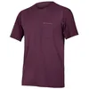 Image de Maillot de cyclisme Endura Gv500 Foyle T manches courtes pour homme - Aubergine - VTT