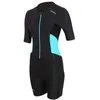 Image de Combinaison trifonction manches courtes entièrement zippé femme Zone3 Activate - black/blue - S