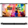 Image de Duronic BPS90 16/9 Ecran de Projection TV et Home Cinema de 90 Pouces 229 cm 199 x 112 cm Fixation par Crochets Barres lestées Toile