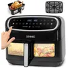 Image de Duronic AF14 BK Friteuse à Air avec 1 grand tiroir de 10L inclus Air fryer avec 10 Programmes de Cuisson Préréglés Sans huile