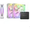 Image de Ventilateur RGB 120 mm - NZXT - F120 RGB Duo - Pack de 3 - Vitesse ajustable PWM - Éclairage LED 20 RGB