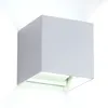 Image de Applique Murale Extérieure LED 12W Éclairage Double Face - Aluminium Blanc