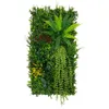 Image de Panneau Mural Végétal Artificiel - Alina - 05 x 1 m - Feuillage Vert - Décor Jardin - Maison Moderne