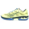 Image de Chaussures de Padel - Mizuno - Wave Exceed Light - Jaune fluo/Bleu - Tige Textile - Semelle Caoutchouc