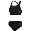 Image de Maillot de bain 2 pièces femme Speedo Placem - black/true cobalt/curious blue