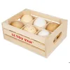 Image de Cagette à oeufs demi douzaine - LE TOY VAN - Pour cuisine pour enfants - Bois - Mixte - Beige et blanc