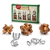 Image de Coffret 5 casse-têtes bois et métal - Kepler Faraday Franklin Edison Stephenson
