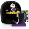 Image de Duronic AF1 BK Friteuse à air chaud sans huile 1500W / robot multicuiseur pour frire cuire rôtir griller sainement et sans