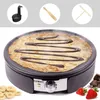 Image de Duronic PM152 Crêpière électrique de 1500W 37 cm Plaque de cuisson antiadhésive et démontable Accessoires inclus Température