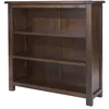 Image de Bibliothèque basse 2 étagères 90x30x90 cm en pin foncé - GUVEN