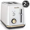 Image de Grille-pain - Breville - Mostra - 2 tranches - Argent et doré - Grille à viennoiseries