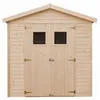 Image de Abri de jardin en bois 42 m² TIMBELA - Pin / épicéa - H228x222x233 cm - Construction de Panneaux - M351