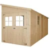 Image de Abri de Jardin en Bois 991 m² TIMBELA - 216x513 cm - Pin / épicéa - Construction de Panneaux - Plancher NON inclus - M341