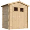 Image de Abri de jardin en bois 1.98 m² TIMBELA - H218 x 180 x 130 cm - Pin / épicéa - M367+M367G