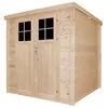 Image de Abri de jardin en bois - TIMBELA M309F+M309G - Avec sol traité - Porte verrouillable de haute qualité