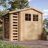 Image de Abri de jardin en bois - TIMBELA M386F - porte verrouillable de haute qualité