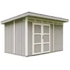 Image de Abri de Jardin Qualité Premium 9m² / L412xL279xH237 cm - Timbela M904A-TUNDRA GREY