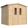 Image de Abri de jardin en bois - Stockage extérieur I236xL226xH218 cm/ 4.33 m2 Petit abri à outils Local à vélos - TIMBELA M369C