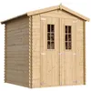 Image de Abri de jardin en bois - Stockage extérieur I186xL196xH218 cm/ 282 m2 Petit abri à outils Local à vélos - TIMBELA M320C