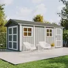 Image de Abri de Jardin Qualité Premium 8.52 + 2.95 m² - Timbela M915C - Construction de Panneaux LP Smartside