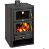Image de Poêle à bois avec four PRITY FG   142 kW Noir Graphite Classe A avec thermomètre intégré