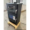Image de Poêle à bois Verso F Inox - 9 kW Avec four en inox pour cuisson traditionnelle