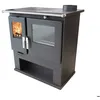 Image de Poêle à Bois Verso CS - 77 kW Plaque Supérieure en Métal et Four en Acier Inox Chauffage Efficace