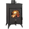 Image de Poêle à bois Prity KR D   93 kW Noir Graphite Classe A+ Design Compact