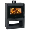 Image de Poêle à bois PRITY PM-TV   13 kW Noir Graphite Classe A+ Design Moderne avec Vue Panoramique
